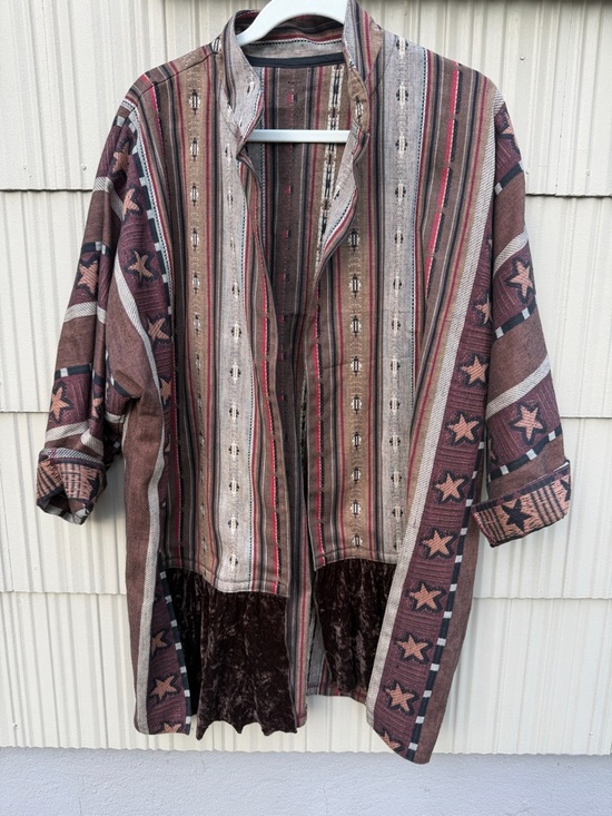 Jackets & Blazers - Vintage Handmade Southwestern Textile Jacket